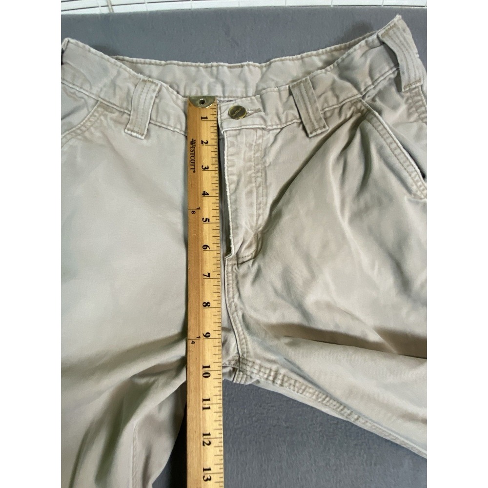 Carhartt Relaxed Fit Thrashed Khaki Pants/ Slacks Beige Measures 28 X 27 - Picture 7 of 16